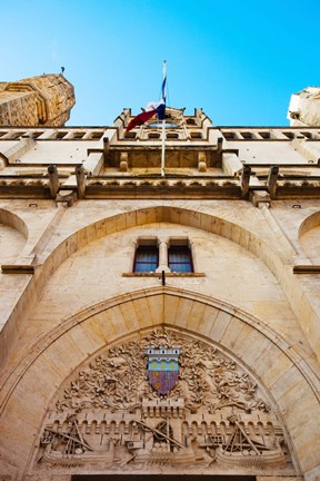 Framed Town hall at Place de l&#39;Hotel de Ville, Narbonne, Aude, Languedoc-Roussillon, France Print