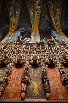 Framed Interiors of Cathedrale Sainte-Cecile, Albi, Tarn, Midi-Pyrenees, France Print