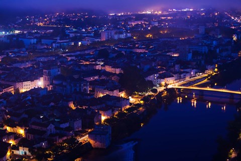 Framed Mont St-Cyr at Dawn, Cahors, Lot, Midi-Pyrenees, France Print