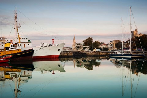 Framed Boats at Maritime Museum, La Rochelle, Charente-Maritime, Poitou-Charentes, France Print