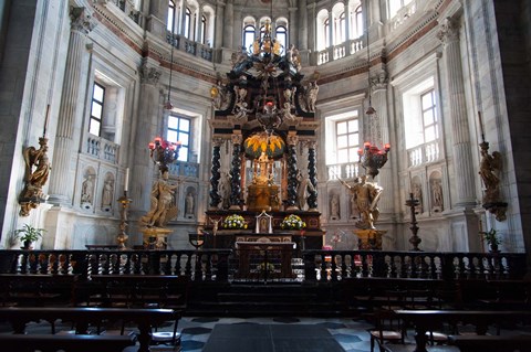 Framed Interiors of the Como Cathedral, Como, Lombardy, Italy Print