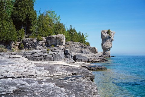 Framed Bruce Peninsula, Georgian Bay, Ontario, Canada Print