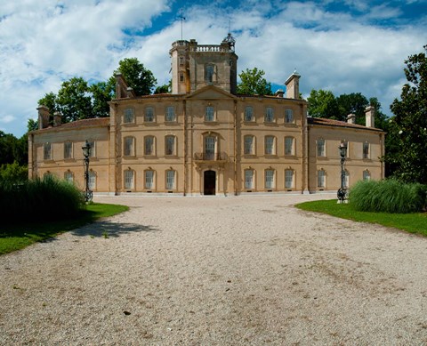 Framed Facade of a castle, Chateau d&#39;Avignon, Saintes-Maries-De-La-Mer, Bouches-Du-Rhone, Provence-Alpes-Cote d&#39;Azur, France Print