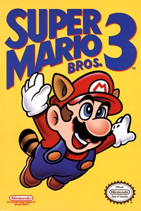Framed Super Mario Bros. 3 - Cover Print