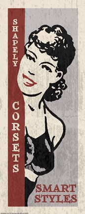 Framed Shapely Corsets Print