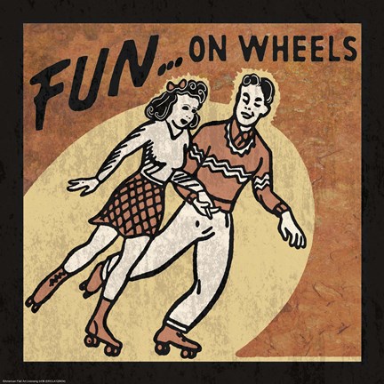 Framed Fun On Wheels Print