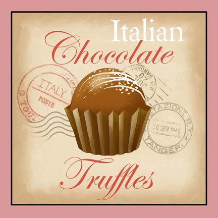 Framed Italian Chocolate Truffles Print