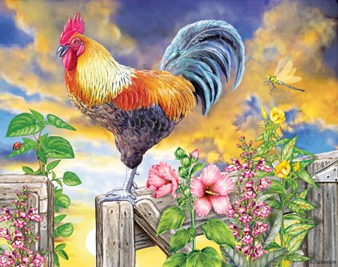 Framed Announcing The New Day Print