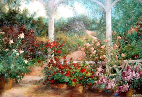 Framed Come To The Garden Print