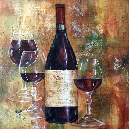 Framed Napa Valley Pinot Print