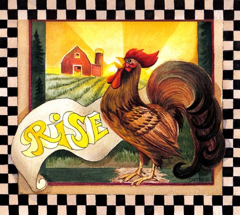 Framed Rise And Shine Print