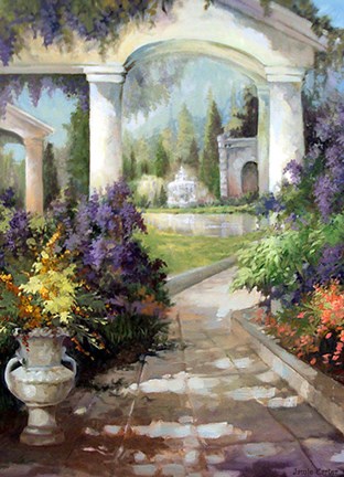 Framed Courtyard Print