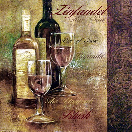 Framed Zinfandel Lettered Print