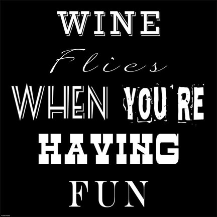 Framed Wine Flies Print