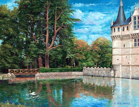 Framed At The Chateau Print