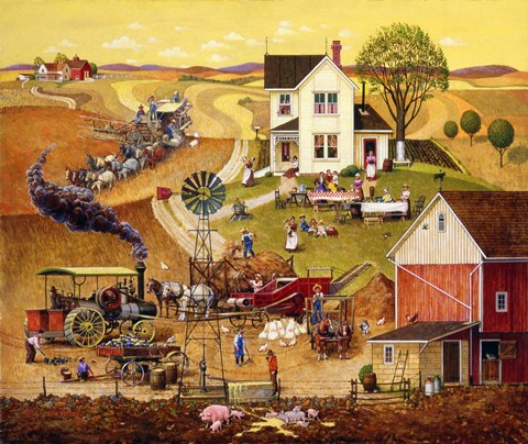 Framed Harvest Time Print