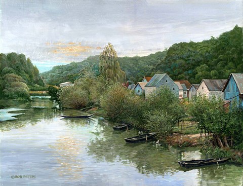 Framed Lazy Autumn I Print