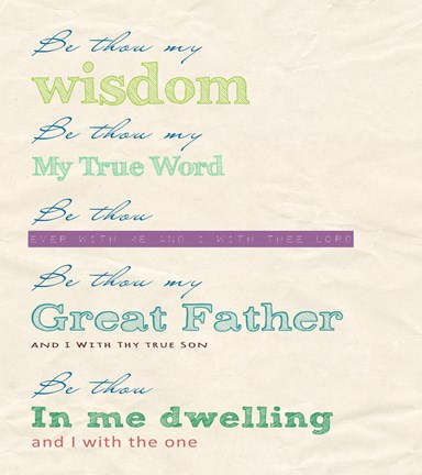 Framed Be Thou My Print