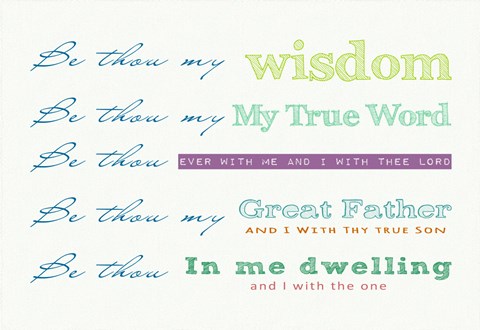 Framed Be Thou My - white Print