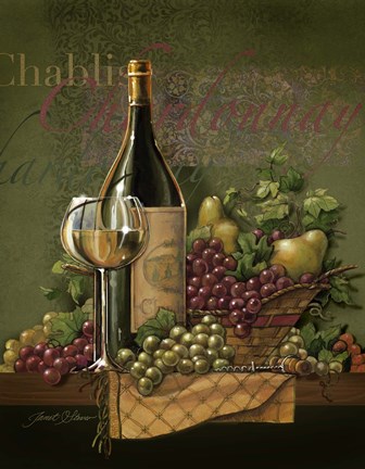 Framed Chardonnay Print