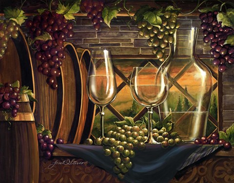 Framed Evening In Tuscany Print