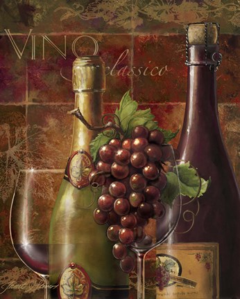 Framed Vino Classico Print