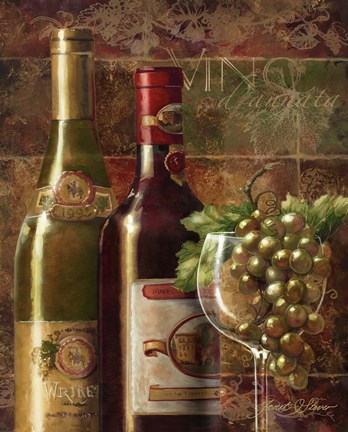 Framed Vino d'Annata Print