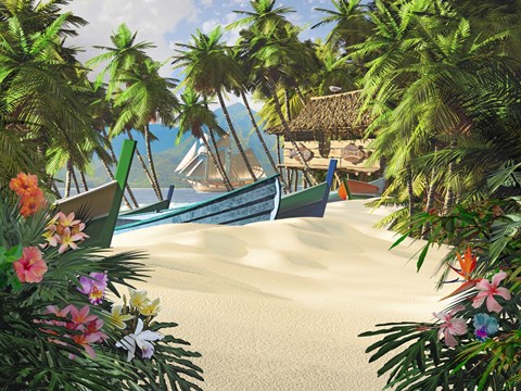 Framed Fisherman's Cove Print