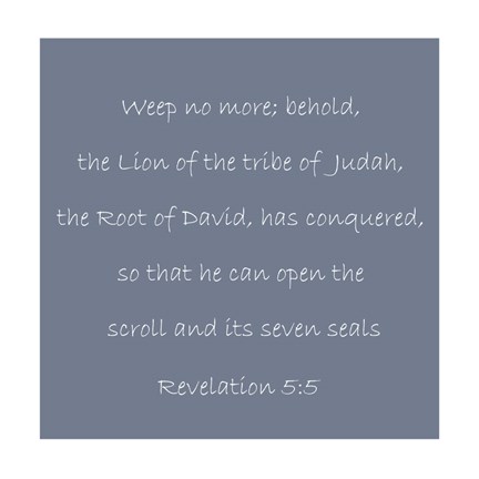 Framed Revelation 5:5 Print