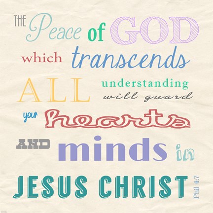 Framed Peace of God Print