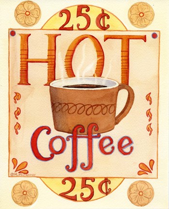 Framed Hot Coffee Print