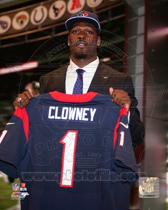 Framed Jadeveon Clowney 2014 NFL Draft #1 Draft Pick Print