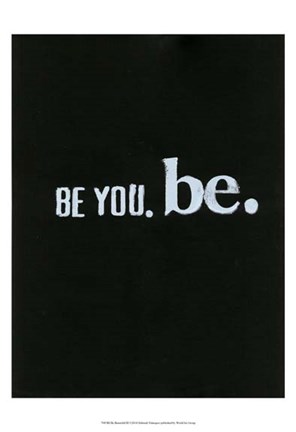Framed Be Beautiful III Print