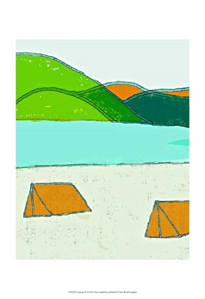 Framed Camping IV Print