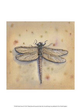 Framed Pond Critters II Print