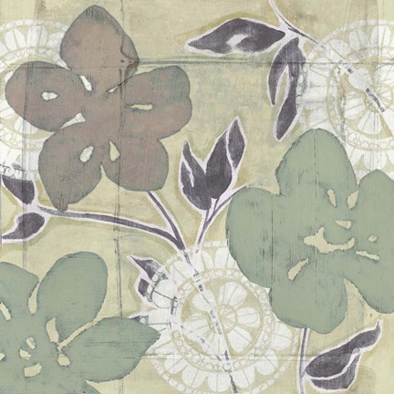 Framed Serene Pastels I Print