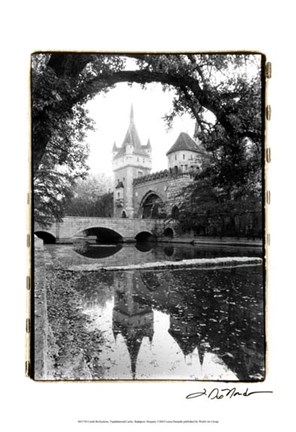Framed Castle Reflections, Vajdahunyad Print