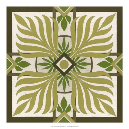 Framed Non-Embellished Palm Motif II Print