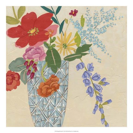 Framed Spring Blossoms II Print