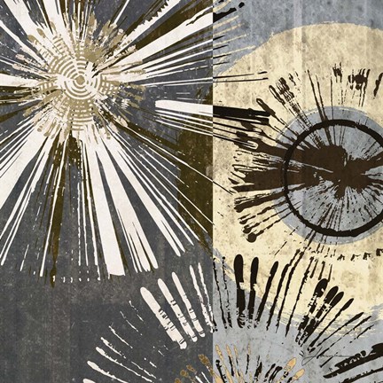 Framed Outburst Tiles I Print