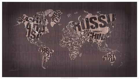 Old Fashion World Map by Mikael B. Design