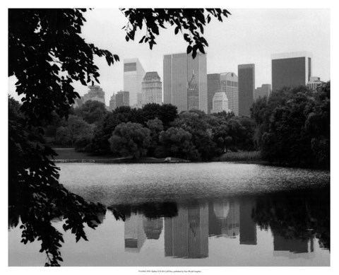 Framed NYC Skyline X Print