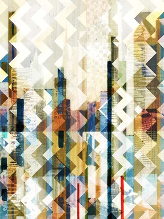 Framed Urban Chevron I Print