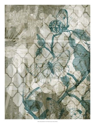 Framed Arabesque Butterflies VI Print