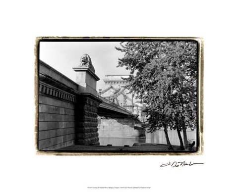 Framed Crossing the Danube River Print