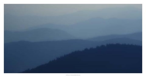 Framed Blue Layers Print