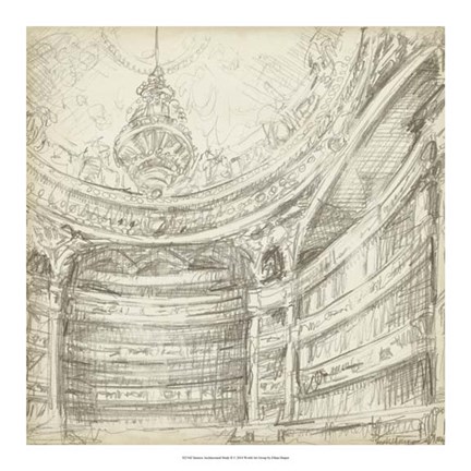 Framed Interior Architectural Study II Print