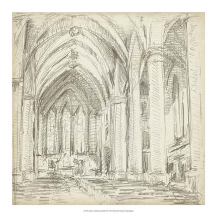 Framed Interior Architectural Study III Print