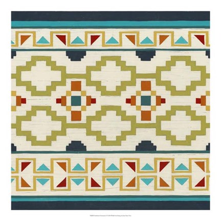 Framed Southwest Geometry I Print