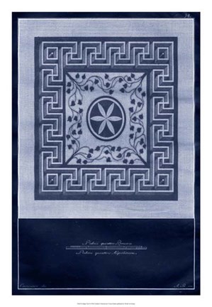 Framed Indigo Tile II Print